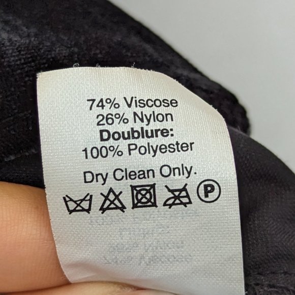 J Crew Black Velvet Peplum Blouse Size 4 - Picture 12 of 14